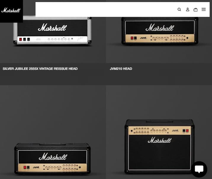 마샬 홈페이지 바로가기 (www.marshall.com)